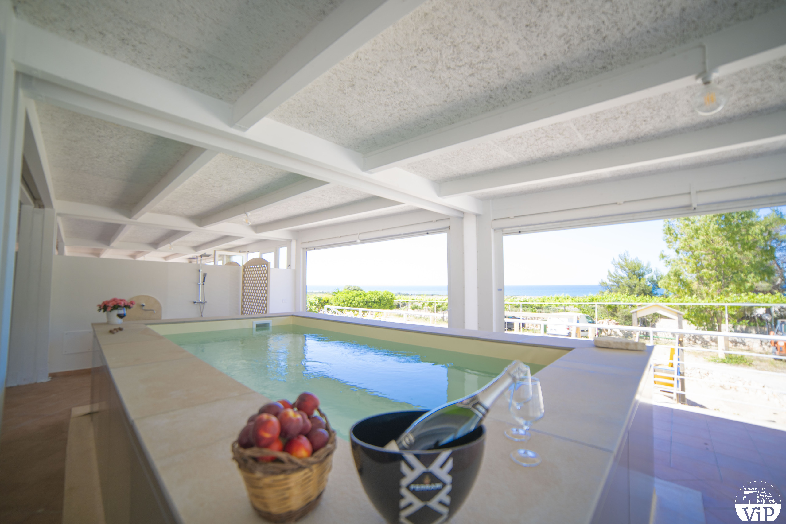  in Lido Marini - Haus privater Pool und Meerblick Klima WiFi m620