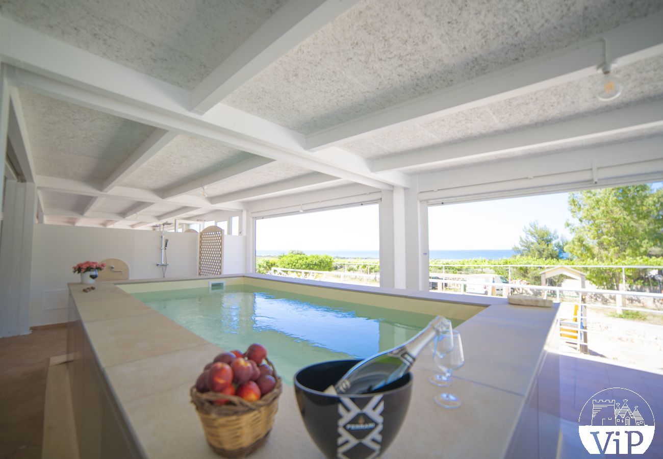 Appartamento a Lido Marini - Casa piscina privata e vista mare clima WiFi m620