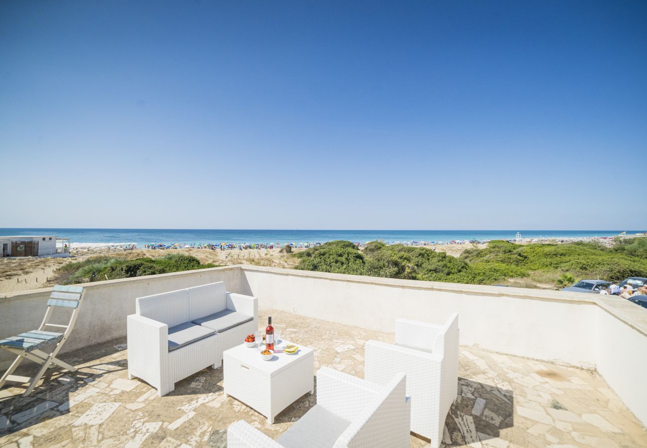 Villa in Lido Marini - Beachfront villa sea view fine sand v780